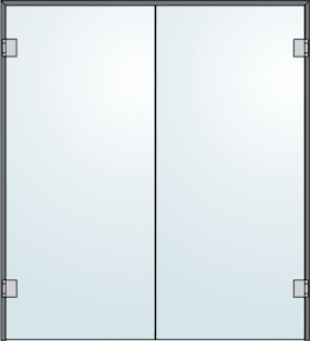 ANSCHLAGTÜRZARGE 2-FLG SONDERMAß 6961 35/1800/2140.2FL-74ELO (50933)