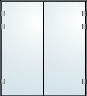 ANSCHLAGTÜRZARGE 2-FLG SONDERMAß 6961 35/1800/2500.2FL-F9 (50938)