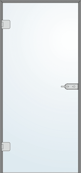 ANSCHLAGTÜRZARGE 1-FLG GLASMONT 6961 LIV.ING/1029/2138.L-41 (50551)