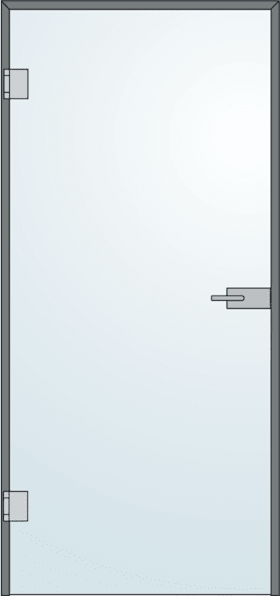 ANSCHLAGTÜRZARGE 1-FLG GLASMONT 6961 35/LIV.ING/1029/2138.L-74ELO (50604)