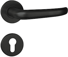 Hermat FH Drückergarnitur 1816/2073.MI,drehb.,Ros.rd,PZ,9,cl.bl.,TS40-58