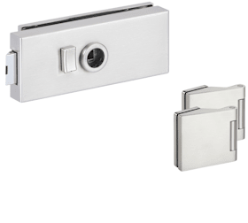 Hermat Ganzglastürschloss 6076F/6325,WC/SS,8mm,ER-Optik,FlüFA