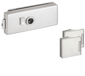 Hermat Ganzglastürschloss 6086/6325,WC/SS,8mm,ER-Optik,FlüFA