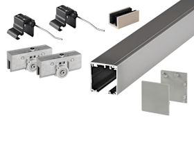 SCHIEBETÜR-KLEMMBESCHL NOVARA 9271 GLASTÜR 2LW/2400/60-F9 (52747)