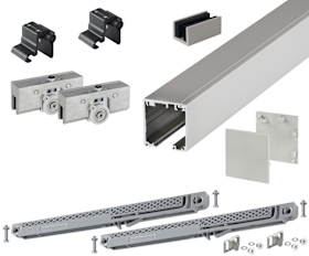 SCHIEBETÜR-KLEMMBESCHL NOVARA 9272 GLASTÜR 2LW/2400/60D/SAFE-F1 (52738)