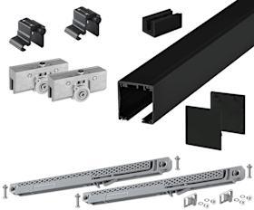 SCHIEBETÜR-KLEMMBESCHL NOVARA 9272 GLASTÜR 2LW/2000/60D/SAFE-74ELO (52741)