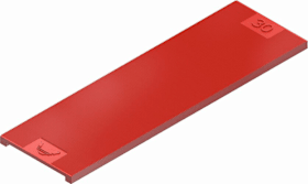 ROTO FT-Verglasungsklotz,  GL-SV, L 100mm, B 24mm, S 3mm,  Kunststoff rot