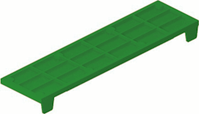 FT-Verglasungsklotz, GL-NM,L 100mm,B 28mm,S 5mm, Kunststoff grün