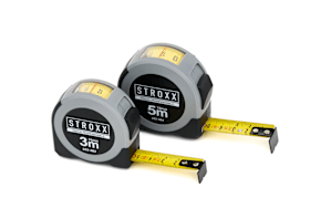 STROXX Maßband – mit Sichtfenster, Feststellfunktion & Gürtelclip