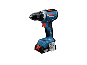 Bosch Werkzeug-Set: GSR 18V-65 + 2 x Akku + 19-tlg. Handwerkzeug-Set in L-BOXX