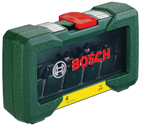 Bosch "6-teiliges HM-Fräser-Set (1/4"" Schaft)"