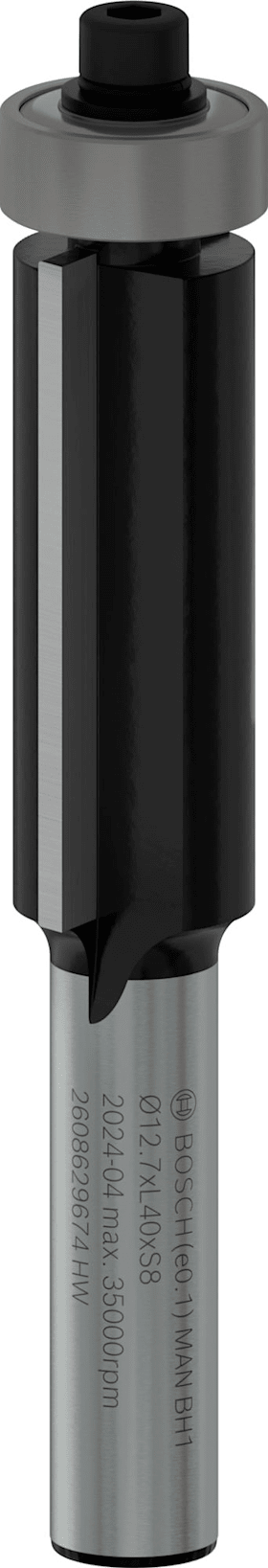 Bosch PRO Bündigfräser mit untenliegendem Führungskugellager,  Ø12,7 xL40, Schaft 8 mm