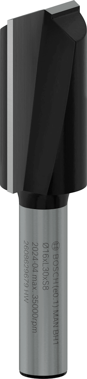 Bosch PRO Nutfräser, zweischneidig, Ø 16 x L 30, Schaft 8 mm