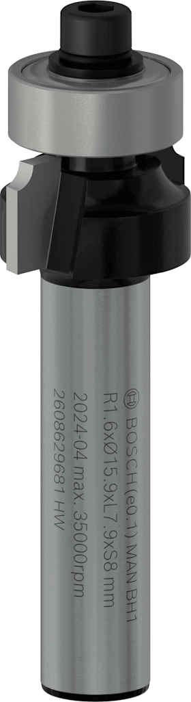 Bosch PRO Abrundfräser, R 1,6, Schaft 8 mm