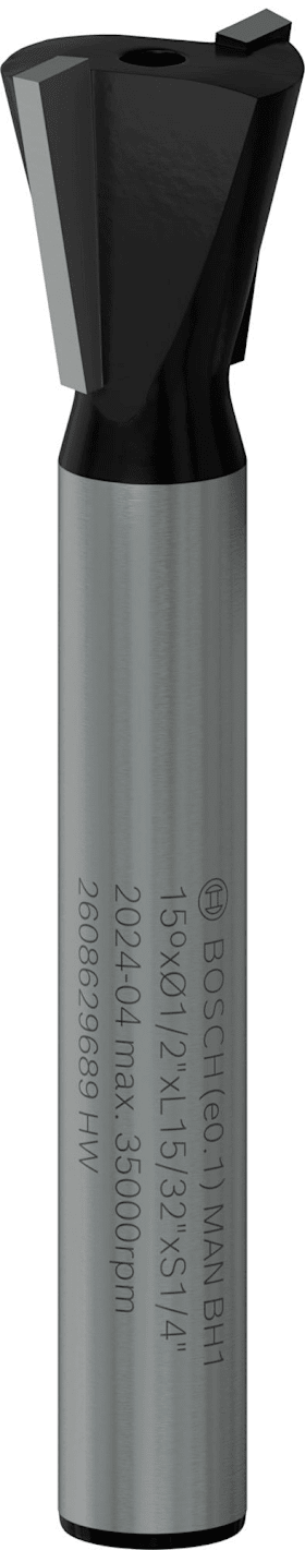 Bosch "PRO Zinkenfräser, 15°, Schaft 1/4"""