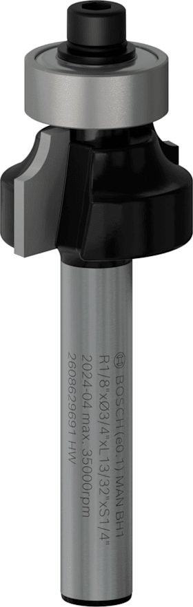 Bosch "PRO Abrundfräser, R 1/8"", Schaft 1/4"""