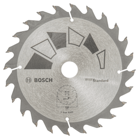 Bosch Kreissägeblatt STANDARD D= 160 mm, Bohrung= 20 mm, Z= 24