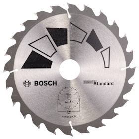 Bosch Kreissägeblatt STANDARD D= 190 mm, Bohrung= 30 mm, Z= 24