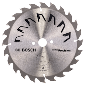 Bosch Kreissägeblatt PRECISION D= 190 mm, Bohrung= 20 mm, Z= 24