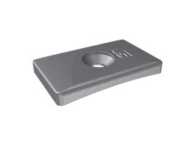 AUFLAUFBOCK F STULP 9MM EDELSTAHL-SILBER 873656