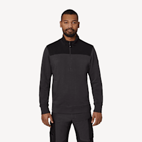 FHB ROB ZIP-SWEATSHIRT UNISEX GR.M WEISS-ANTHRAZIT 821120-1012-M