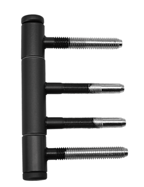 Griffwelt Türband 3-teilig, PR, tiefschwarz für Holz Ø 15 mm, mit Nylonhülse