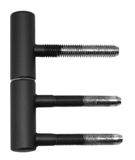 Griffwelt Türband 2-teilig, PR, tiefschwarz für Holz Ø 15 mm, mit Nylonhülse