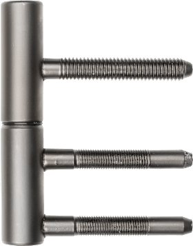 Griffwelt Türband 2-teilig, PR, umbragrau für Holz Ø 15 mm, mit Nylonhülse