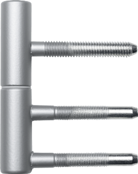 Griffwelt Türband 2-teilig, PR, silbergrau für Holz Ø 15 mm, mit Nylonhülse