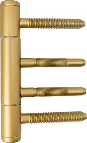 Griffwelt Türband 3-teilig, PR, gold matt für Holz Ø 15 mm, mit Nylonhülse