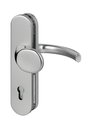 Dieckmann EST-Schutz-Wechsel-Garnitur, ES-1, Serie Logo, ovales Langschild 12mm, 92 PZ,, 8mm VKT,TS=65-75mm, 2200/K2,, 8953H/K2 PVD