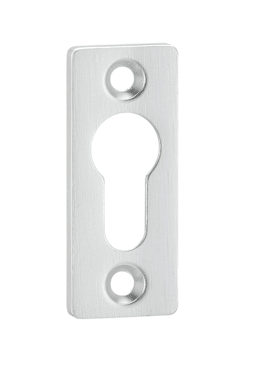 Dieckmann Alu-Rahmentür-Schlüsselrosette PZ,, Serie Vesta, kantig, 10mm,, massiv, 359 F01