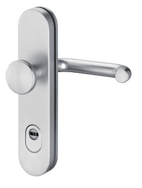 Dieckmann EST-Schutz-Wechsel-Garnitur, ES-1, Serie Logo, ovales Langschild 15mm, 92 ZA,, 10mm VKT,TS=65-75mm, 103/K7, 8755H/K7 F00