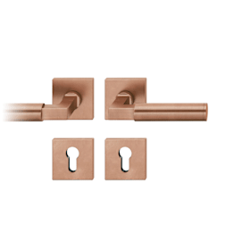 FSB FS Drückergarnitur 76 1102,Ros. eck,PZ,9,DR,h-bronze,TS39-48