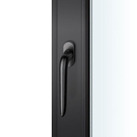 FSB Fenstergriff 34 1292,Stand.,schm.ov.,7/24-38,schwarz,,m. Schließzw.