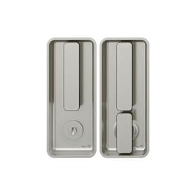 FSB Einlassmuschel Muschelgriff Aluminium, rechteckig, WC-Schlitz, schwarz, für Schiebetüren