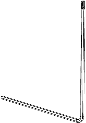 Winkhaus Drehkipp-Einstellschlüssel, Gr.T10, Metall, silber, galvanisch verzinkt 1469644