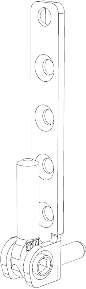 Winkhaus DK-Ecklager, verstellbar, DIN Rechts, ESVW 6-3-16, Stahl, weiß, silber, verzinkt 1934788