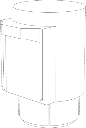 Winkhaus DK-Stopf., f.Flügell., FK, zum Aufstecken, DL-R, Kunststoff, silber, titanfarbig 2010632