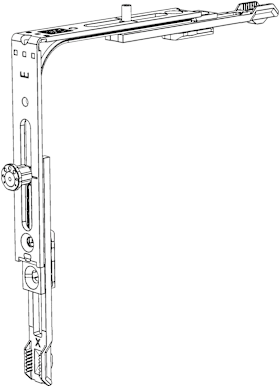 DK-Eckumlenkung, E2, Stahl Topcoat lackiert