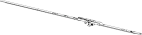 Winkhaus DK-Getr.,GRK 1100/1,konstant,Standard,D8,5mm,Si,silberfarbig,galvanisch verzinkt 1902372
