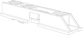 DK-Unterfütterung, f.Flügellag., UF.FL.HT.M5, DL-R, F9005, lackiert, zum Klemmen