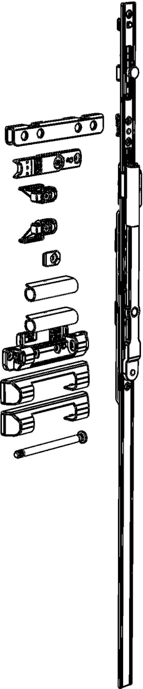 Winkhaus Drehkipp-Scherenlager, RB.H, 18-13, Stahl silber verzinkt, DIN Links-Rechts 5087579
