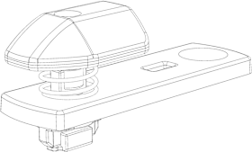 Winkhaus FSF, FSF.LK.SC, DIN Links-Rechts, grau, lackiert 5092758