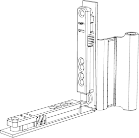 Flügellager, FL.C-W.20-10, aufliegend, DR, titanfarbig