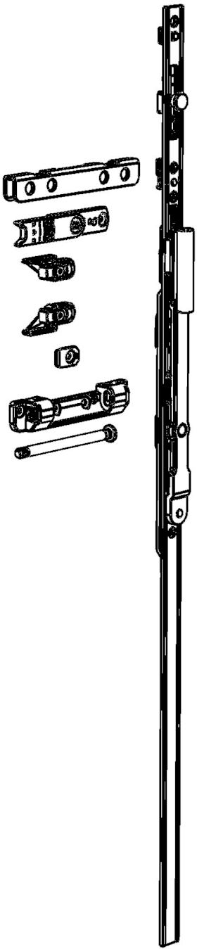 Winkhaus Drehkipp-Scherenlager, RB.K, 20-9, Stahl silber verzinkt, DIN Links-Rechts 5087572