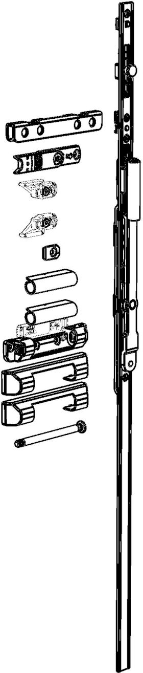 Winkhaus Drehkipp-Scherenlager, RB.H, 18-9, Stahl silber verzinkt, DIN Links-Rechts 5087577