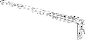 Winkhaus DK-Schere,SK.IF-N.E,162,verdeckt liegend,DIN Links,silber 5100786