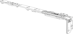Winkhaus DK-Schere,SK.IF-N.E,152,verdeckt liegend,DIN Links,silber 5100790