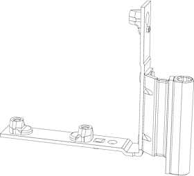 Winkhaus Flügellager, FWV 18-13-12, aufliegend, DIN Rechts, St, Si, titanfarbig, verzinkt 5101079